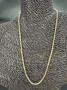 10k Yellow Gold-Hollow Diamond-Cut Rope Link Chain 1.9mm Necklace 26"