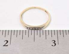 Vintage 10K Yellow Gold Diamond Ring