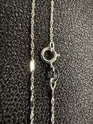 14k White Gold Solid Singapore Chain Rope Twisted Curb Link 1.1mm Necklace 20"