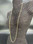 14k Yellow Gold Solid Curb Link Chain 3.2mm Necklace 30"