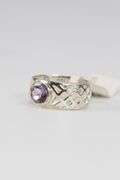 Sterling Silver Amethyst Gemstone Ring