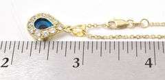 Mystical 14K Yellow Gold Diamond Evil Eye Protection Pendant Necklace