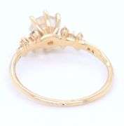14kt Yellow gold Sofia Zakia faceted moonstone and diamond tethys ring