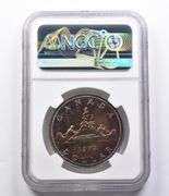 SP67 1972 Canada Silver Dollar NGC Beautifully Toned