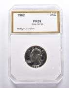 PR69 Deep CAM 1962 Washington Quarter PCI