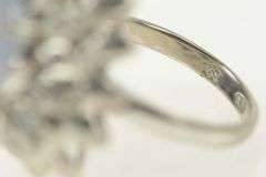 14K Yellow Gold 4.71 Ctw Blue Star Sapphire Diamond Cocktail Ring
