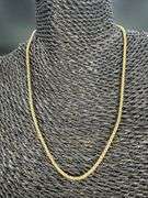 10k Yellow Gold-Hollow Round Box Link Chain 2.3mm Necklace 18"