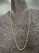 10k Yellow Gold Solid Round Rope Link Chain 1.1mm Necklace 20"