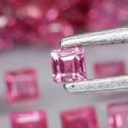 Lovely 3.15ct 55 piece princess cut Ruby set