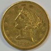 Very Scarce near Mint 1840 No Motto $5 Liberty Gold Piece