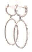 Sonia Bitton 0.65ctw Diamond Oval Drop Earrings in 14K