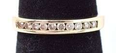 Joyful 14K Yellow Gold Diamond Band Ring