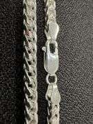Sterling Silver Men's Franco Chain 3.7mm Solid 925 Italy New Necklace 26"