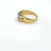 Men's 18K White and Yellow Gold Ring