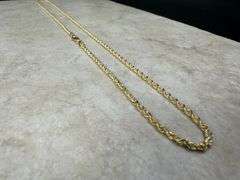 14k Yellow Gold Diamond-Cut Solid Rope Link Chain 1.9mm Necklace 20"