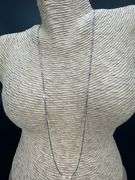 14k White Gold Solid Box Link Chain 1mm Necklace 20"