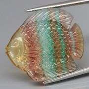 Glowing! 23.73ct multi-hue Fluorite carving