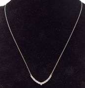 Sterling Silver CZ Gemstone Pendant Necklace