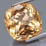 Vivid! 8.92ct cushion cut Imperial Topaz