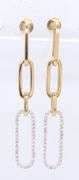 14kt Yellow gold diamond dangle earrings
