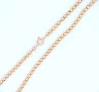 14kt Yellow gold bead chain necklace
