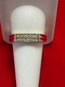 MEN'S 14K YELLOW GOLD AND DIAMOND