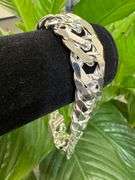 Sterling Silver 16mm Heavy Double Curb Chain Cuban Link 925 Italy Bracelet 9"