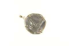 14K Yellow Gold Spanish Shipwreck Coin Statement Pendant