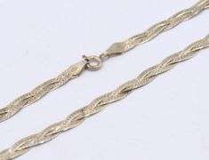 Italian vintage 925 sterling silver braided necklace