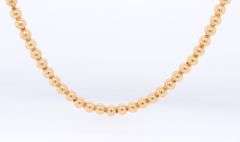 14kt Yellow gold bead chain necklace
