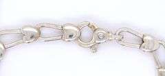Tiffany & CO Padlock heart link bracelet in sterling silver