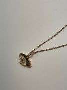 BRAND NEW 14K ROSE GOLD AND DIAMOND CHAIN WITH PENDANT