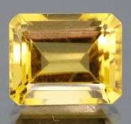 Rich golden 4.72ct emerald cut Citrine