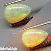 Glowing! 3.19ct full cover honeycomb pattern Jelly Opal