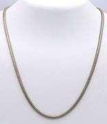Italian 925 sterling silver mesh chain necklace
