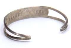 Vintage 925 sterling silver signed Turquoise cuff bangle