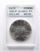 MS68 PL 1984-P Olympic Commemorative $1 Accugrade Collectible Slab!
