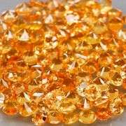 Fantastic 3.41ct diamond cut yellow Sapphire set