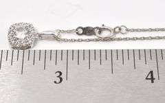 Sterling Silver CZ Pendant Necklace