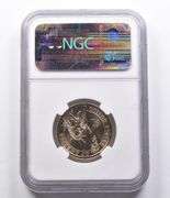 MS65 2007-P John Adams Dollar Error DBL Edge Lettering Inverted NGC