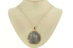 14K Yellow Gold Spanish Shipwreck Coin Statement Pendant