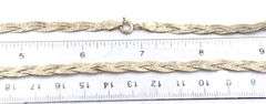 Italian vintage 925 sterling silver braided necklace
