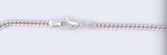 14kt White gold cuban link bracelet