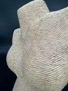 10k Yellow Gold Solid Singapore Bar Chain Rope Twisted Curb Link 1.1mm Necklace 22"