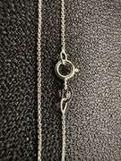 14k White Gold Solid Cable Chain Round Rolo Link 0.9mm Necklace 24"