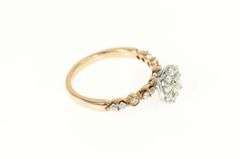 14K Rose Gold 0.75 Ctw Round Diamond Halo Engagement Ring