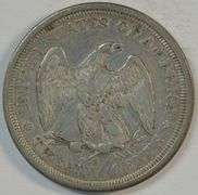 Well struck XF 1875-S Twenty Cent Piece. Scarce