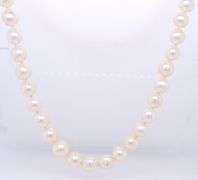 7-8mm White fresh water pearl necklace