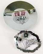 2 Vintage Scottish Thistle Pins