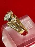 CERTIFIED 14K YELLOW GOLD AND DIAMOND RING